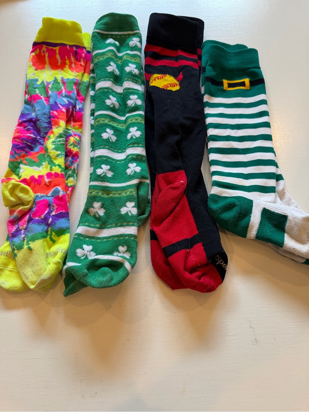 Girls softball socks